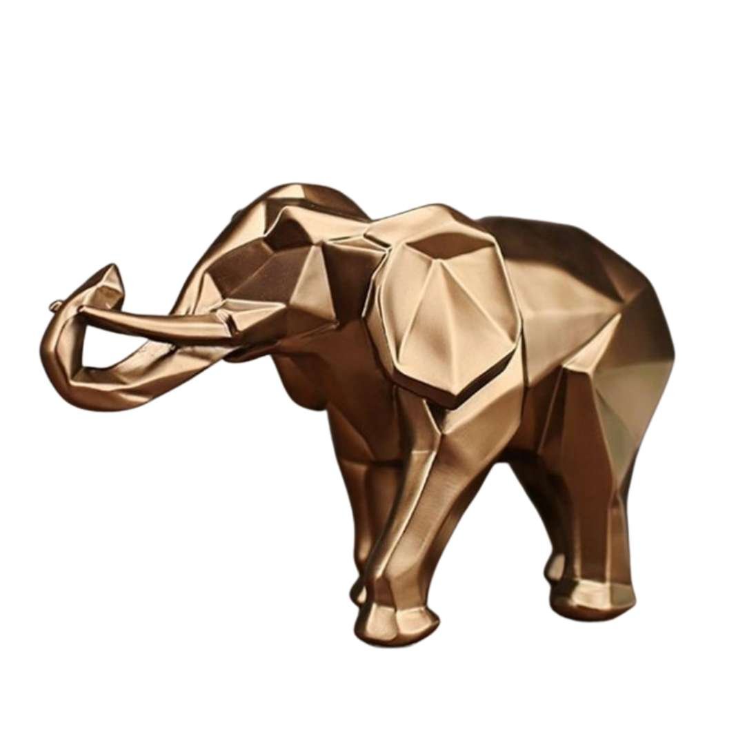 All Around Casa – Bronze Elephant Resin Sculpture - All Around Casa