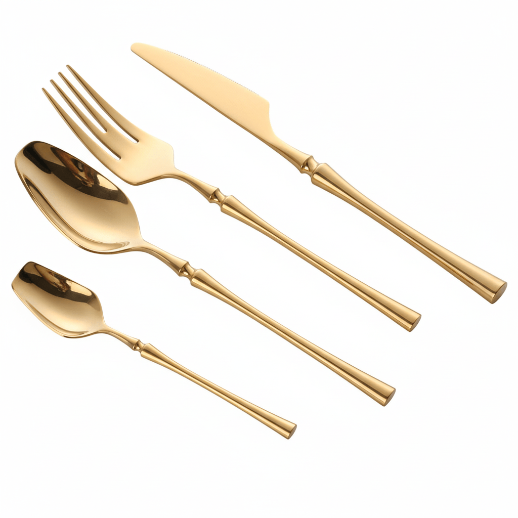 All Around Casa Luxe Stainless Cutlery Set – Elegant Dining Accent for Modern Tables - All Around Casa
