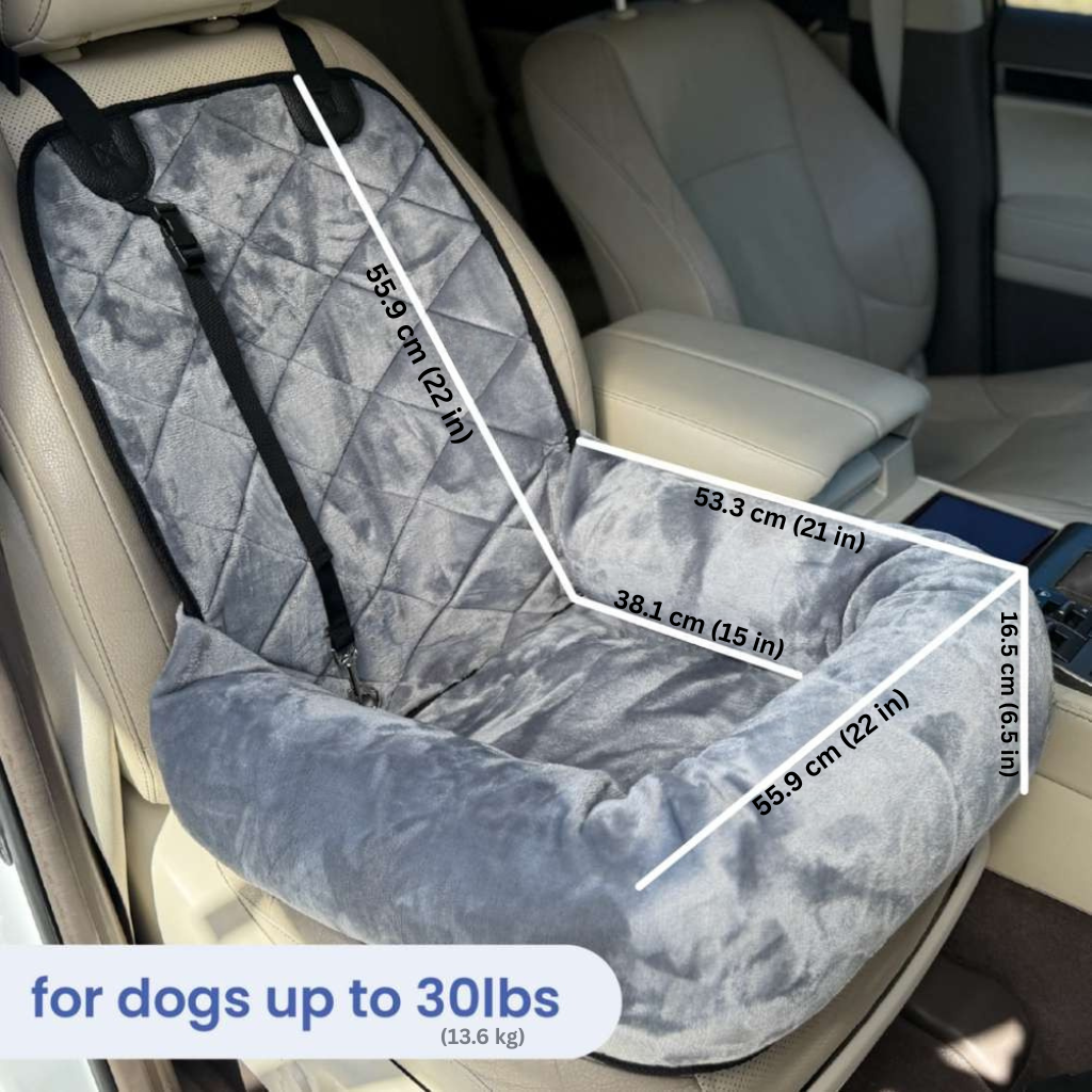 RoadPaws – Luxurious Plush Travel Bed for Small to Medium Dogs, Perfect for Stylish Adventures