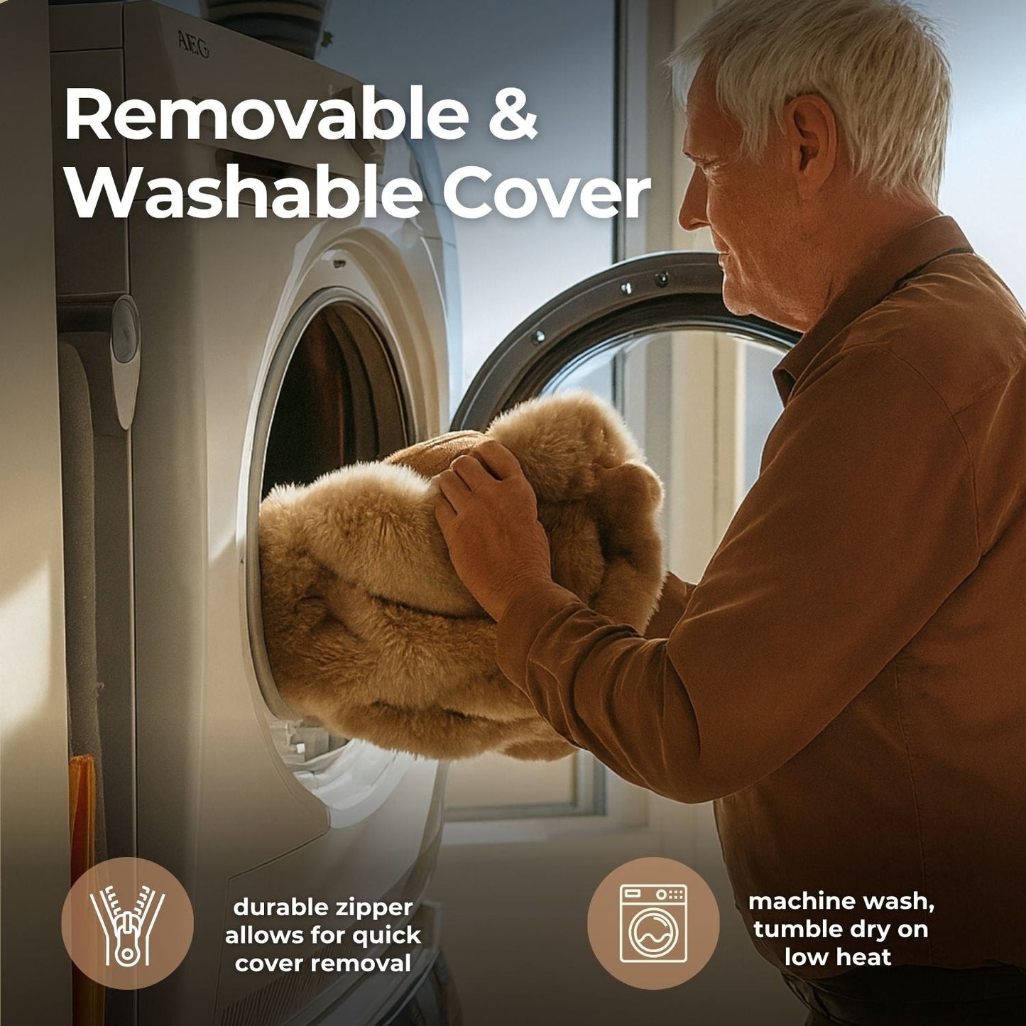 RoadPaws – Elegant Cosy Plush Dog Car Bed for a Comfortable and Secure Travels