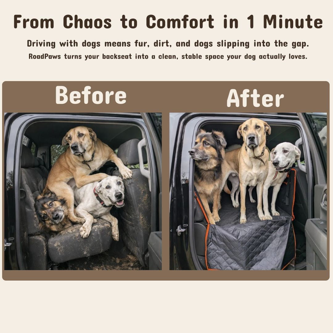 RoadPaws – Durable and Stylish Car Seat Protector for an Ultimate Pet Travel Experience