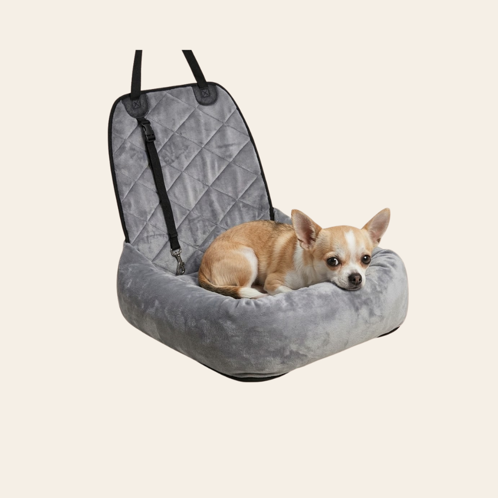 RoadPaws – Luxurious Plush Travel Bed for Small to Medium Dogs, Perfect for Stylish Adventures