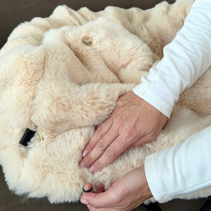 RoadPaws – Elegant Cosy Plush Dog Car Bed for a Comfortable and Secure Travels